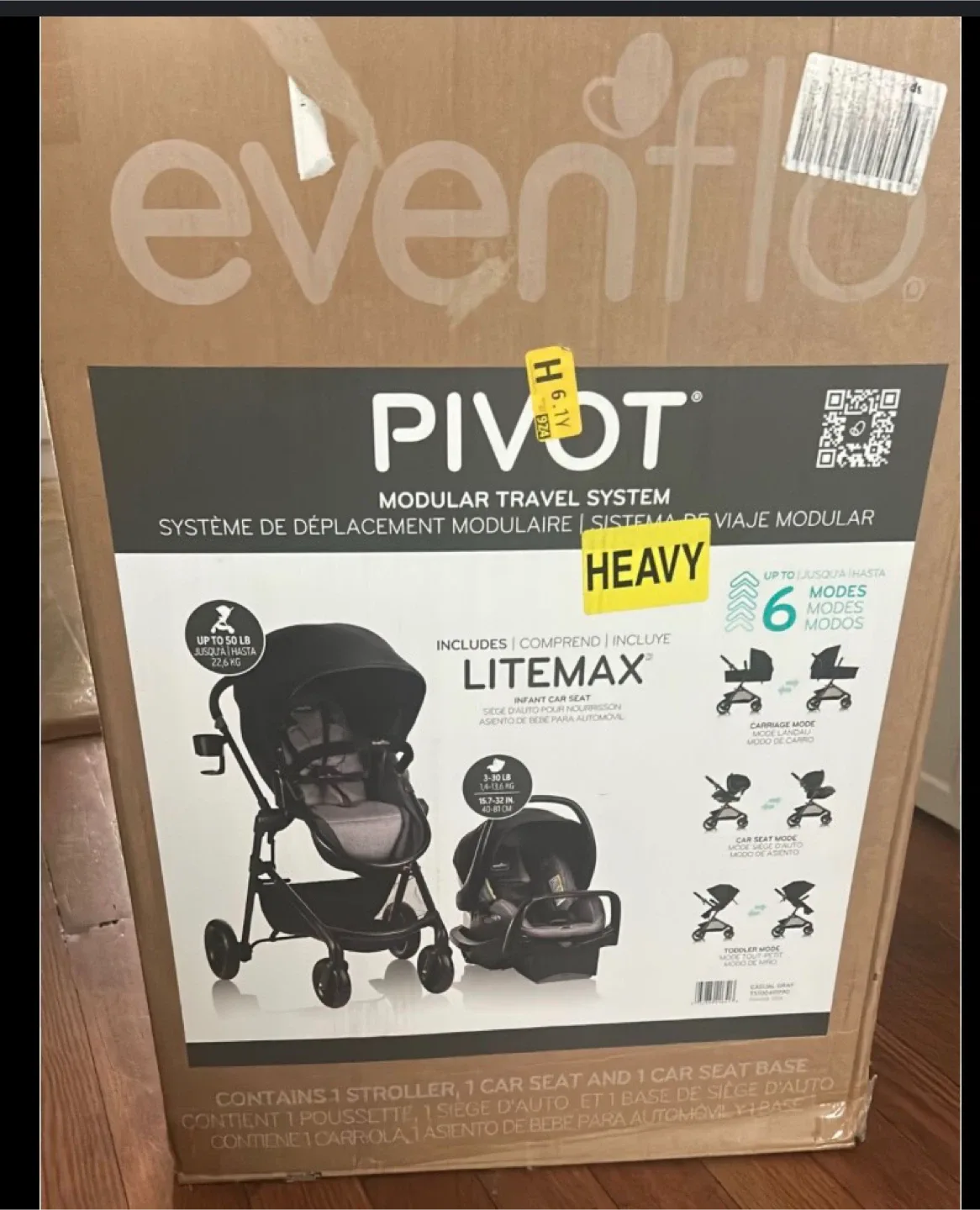 Evenflo Pivot Modular Travel System - New in Box!