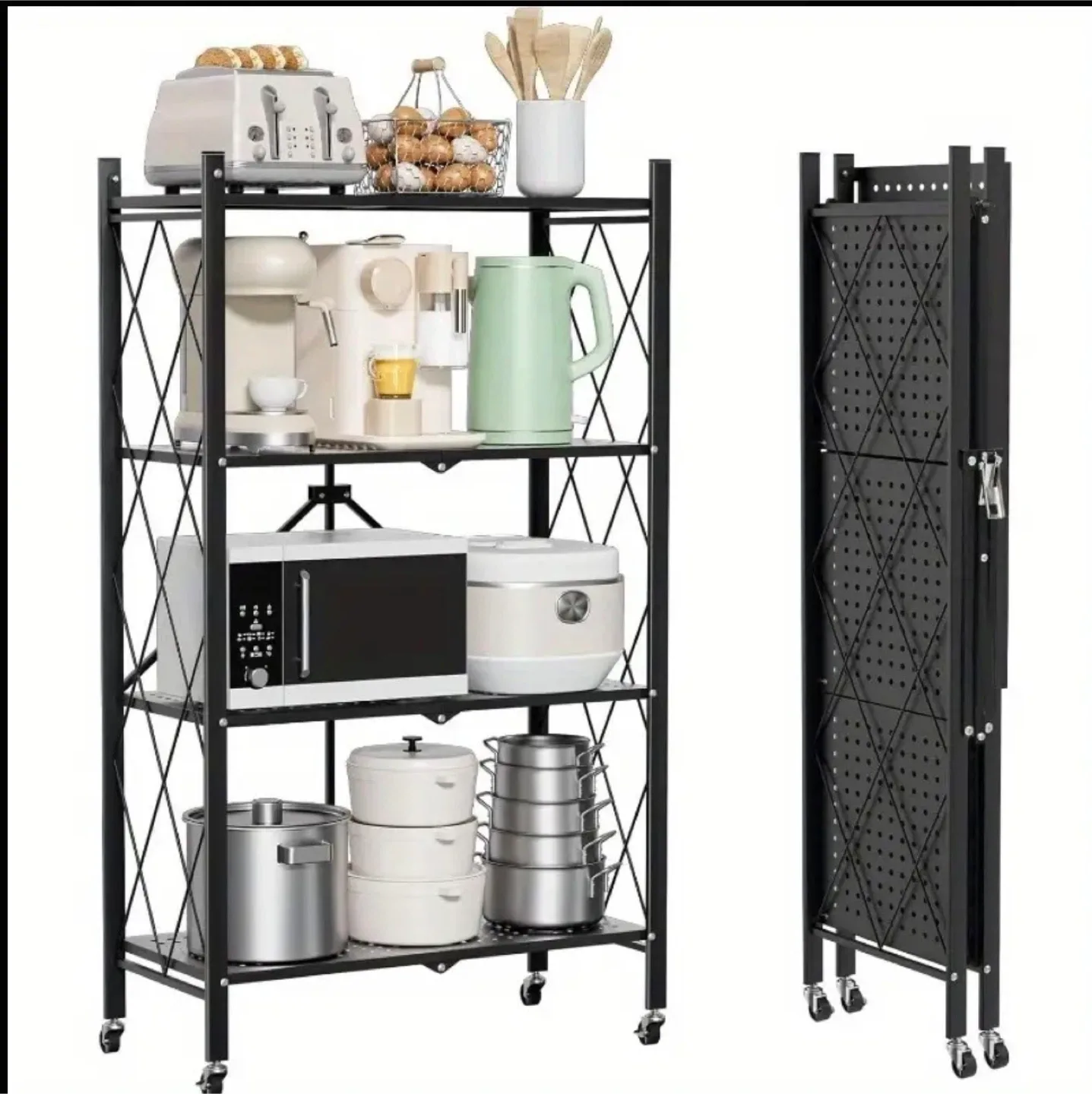 Folding Metal Storage Rack - BRAND NEW IN BOX