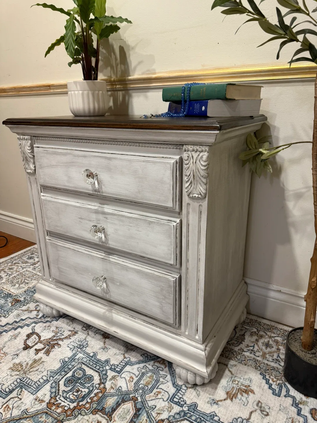 White Painted 3-Drawer Chest