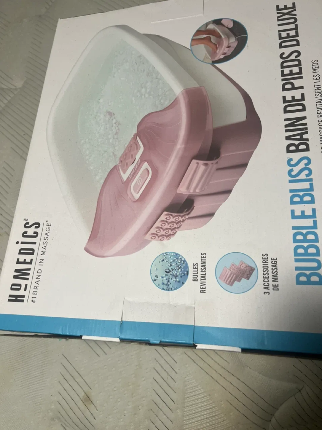 HoMedics Bubble Bliss Foot Spa Deluxe