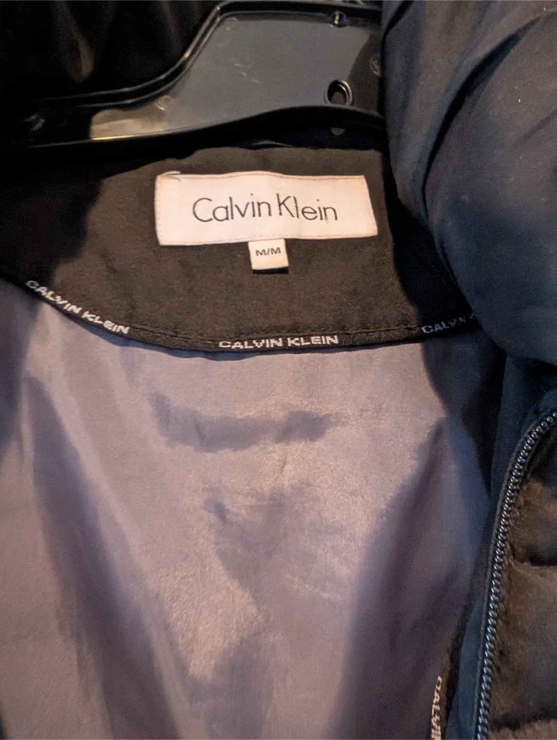 Calvin Klein Black Down Puffer Coat - Size M/M image indicator(5)