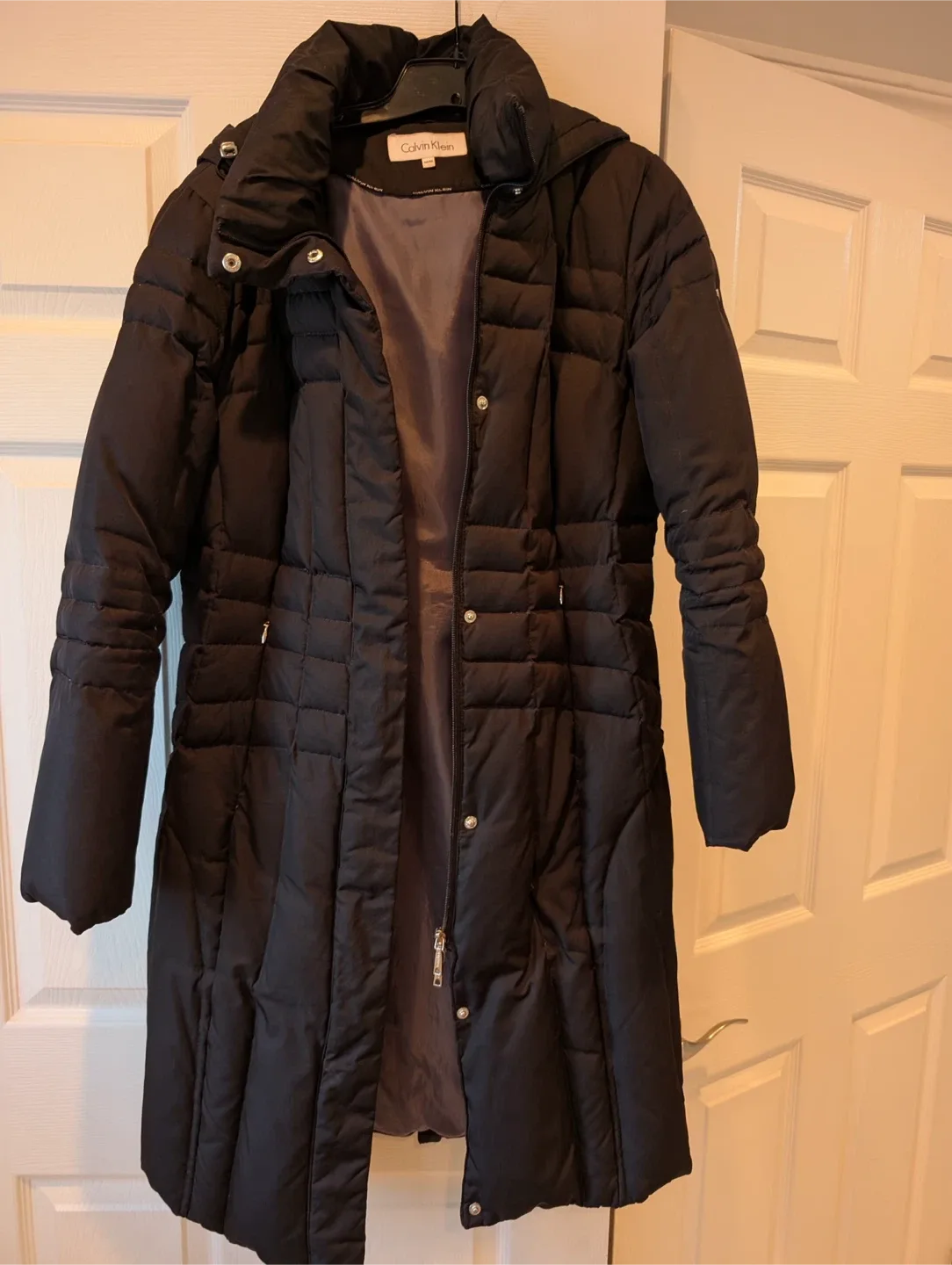 Calvin Klein Black Down Puffer Coat - Size M/M