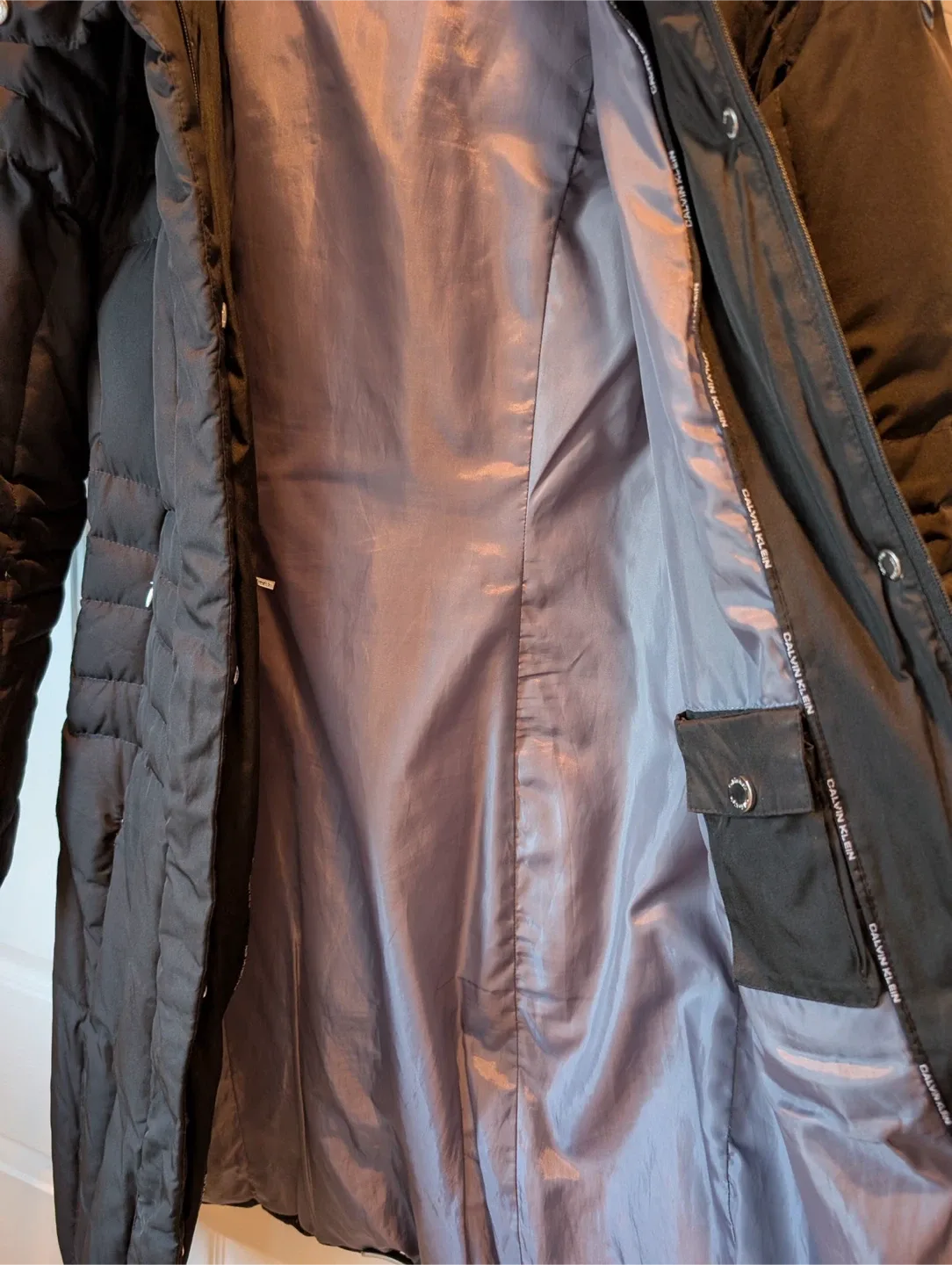 Calvin Klein Black Down Puffer Coat - Size M/M image indicator(3)