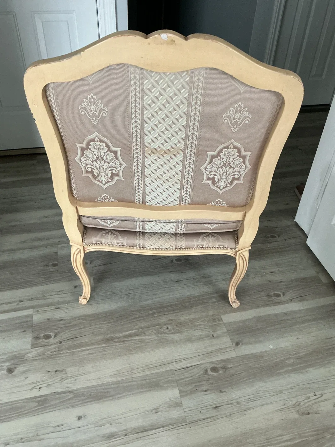 ✨ Antique Wood Frame Wingback Chair-DYI✨ image indicator(4)