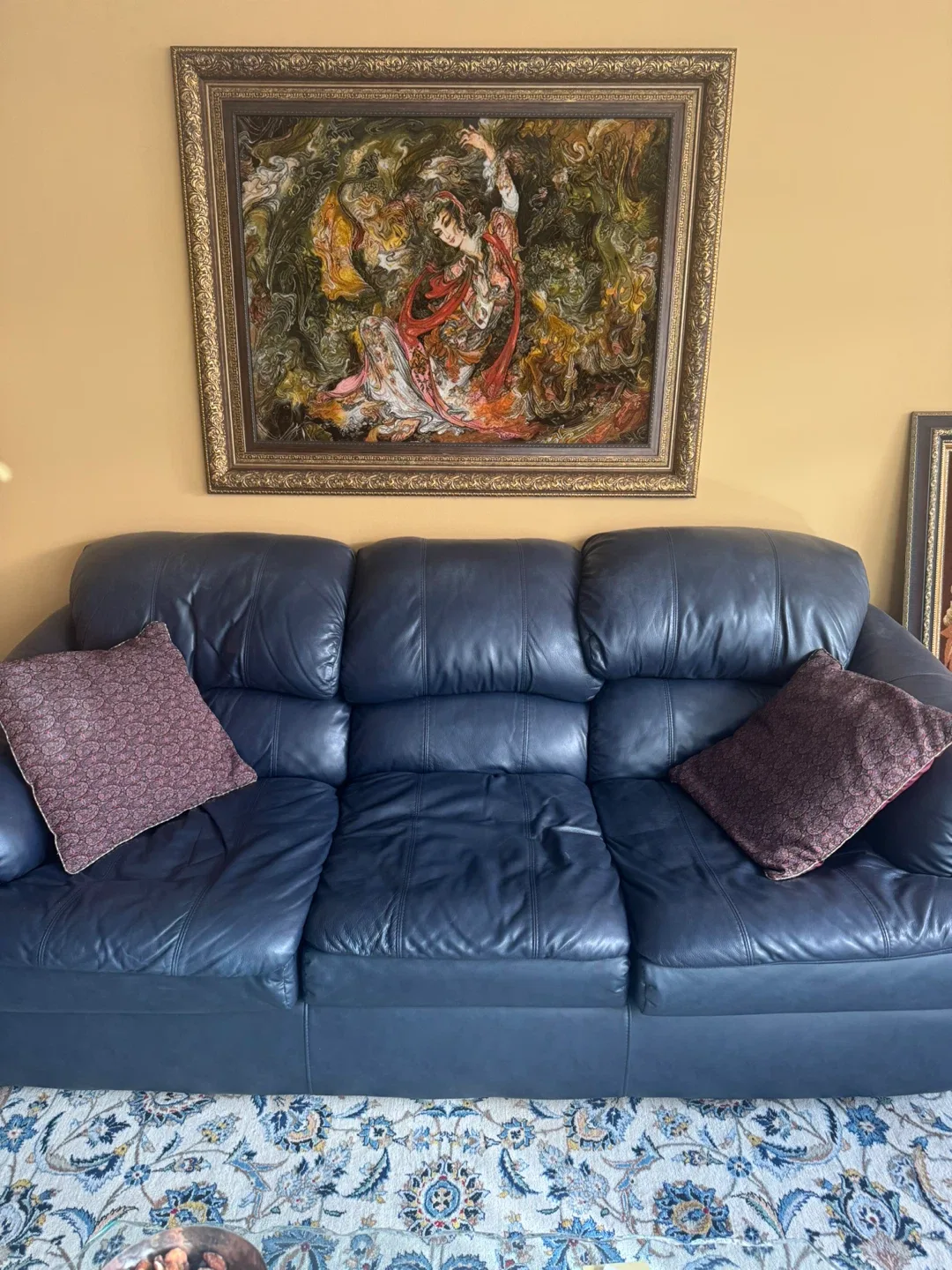 Leather Sofa Set - 3 Seater & Loveseat