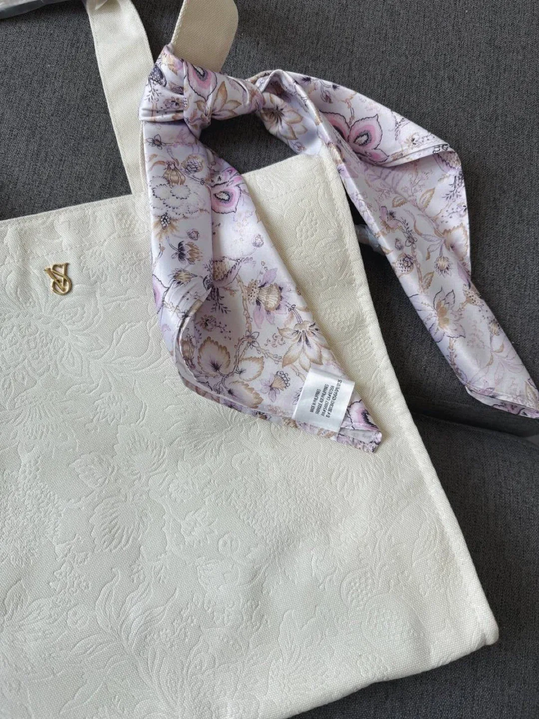 Floral-Embossed Tote Bag , Victoria Secret image indicator(5)