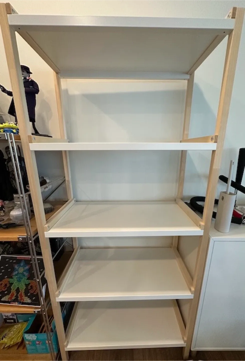 Ikea EKENABBEN Open shelf unit, aspen/white