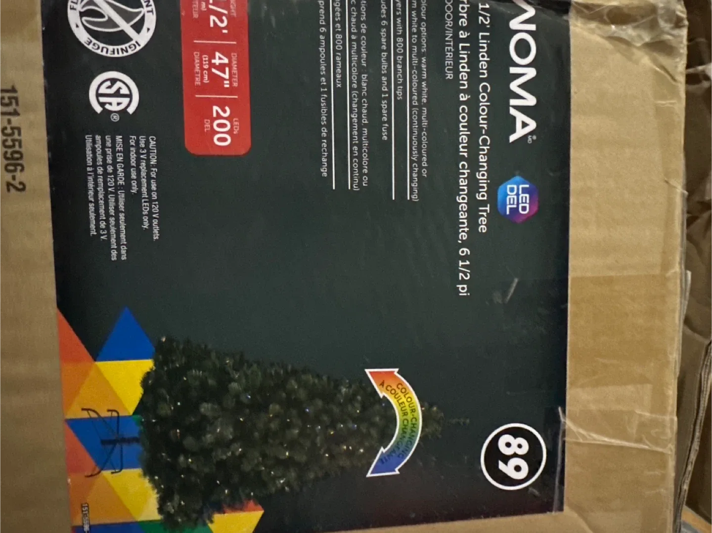 NOMA 6 1/2' Linden Colour-Changing Tree image indicator(4)