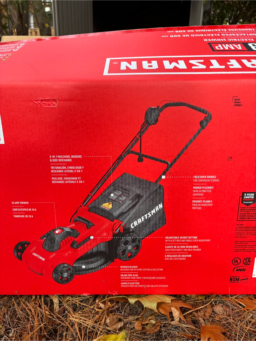 Craftsman 20" Electric Lawn Mower - 13 Amp - photo 3