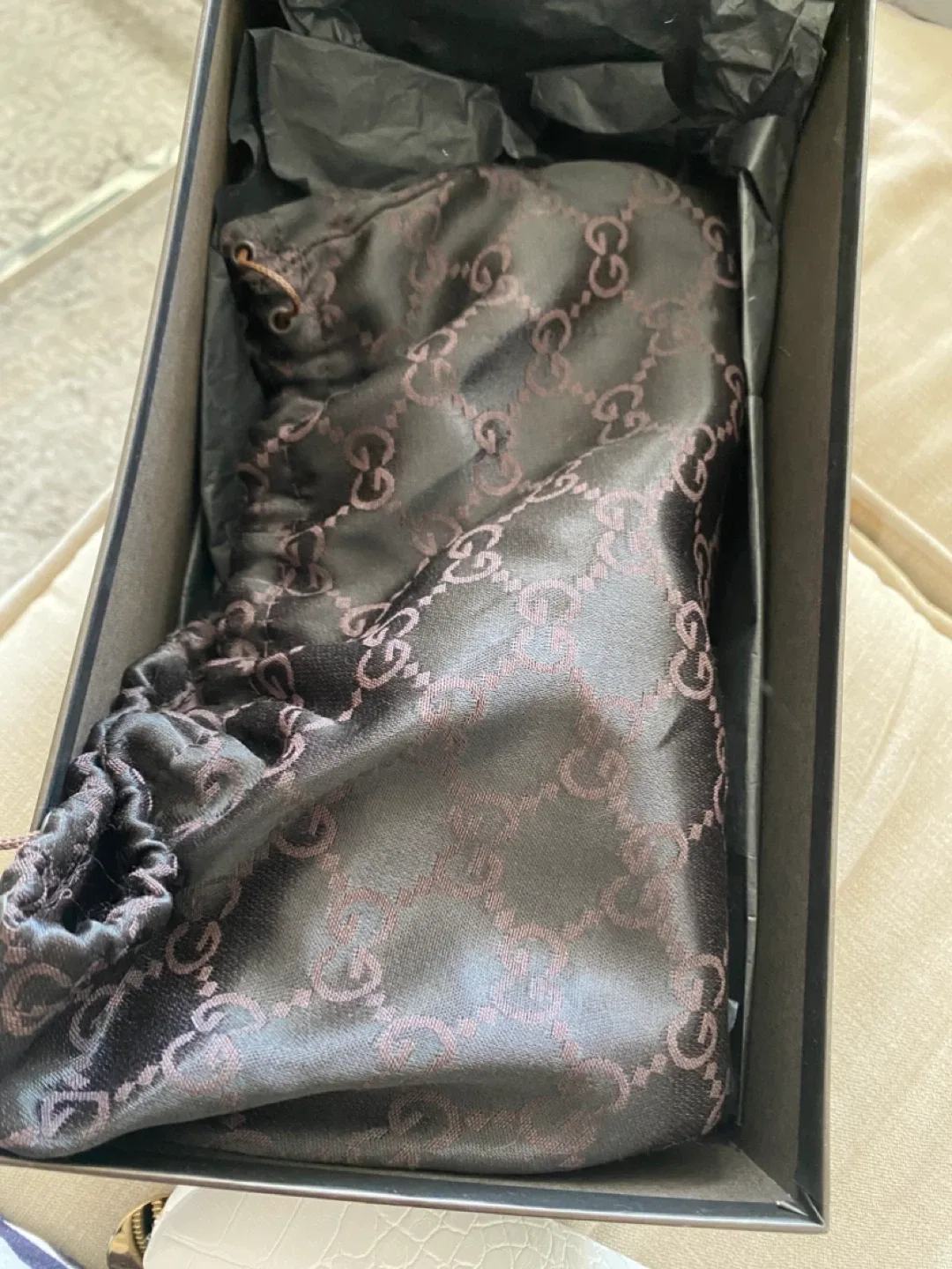 Gucci Black Heels Size 36.5C with Box image indicator(4)