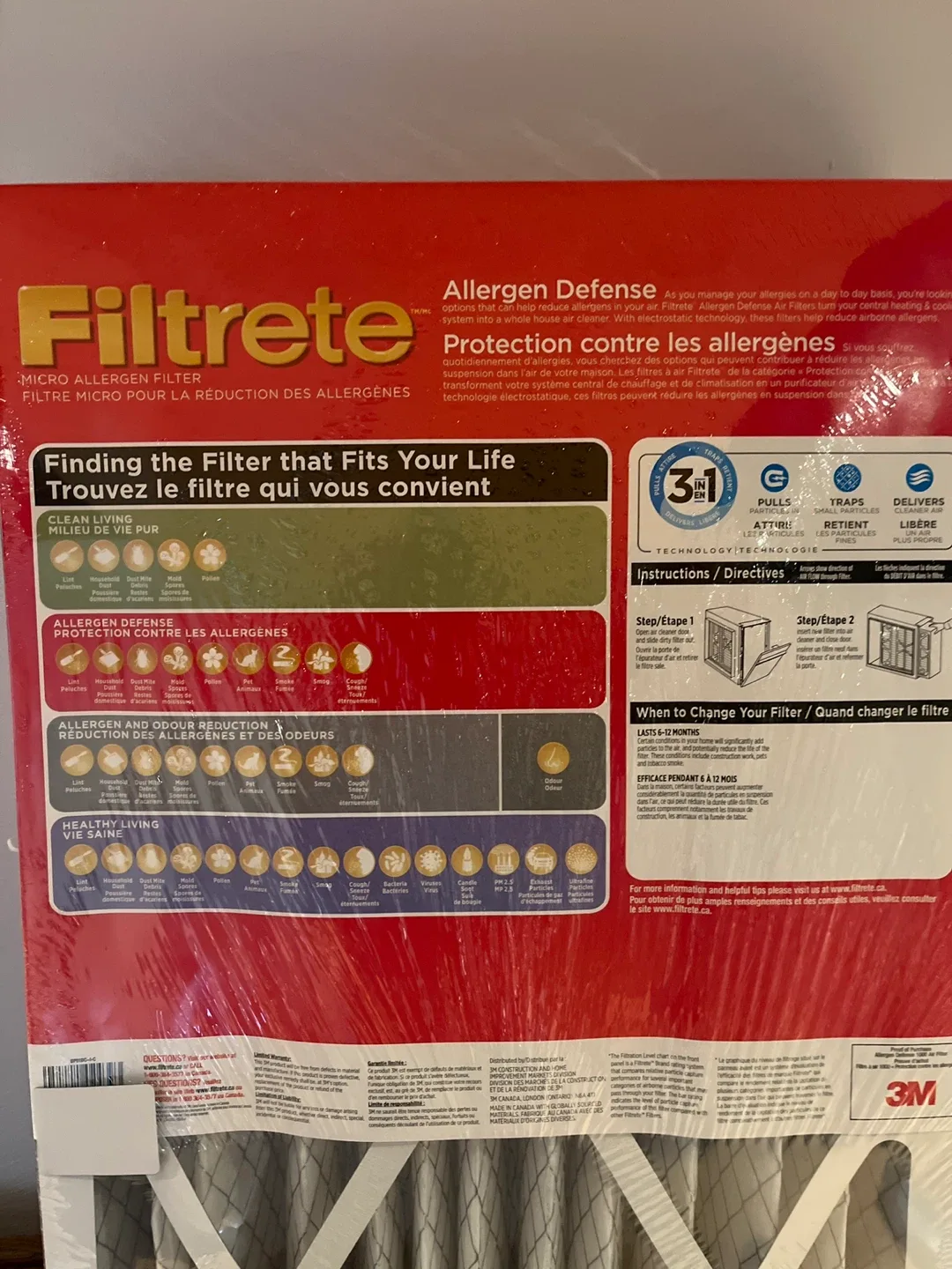 Filtrete 16x25x4 Allergen Defense Air Filter (New) image indicator(2)