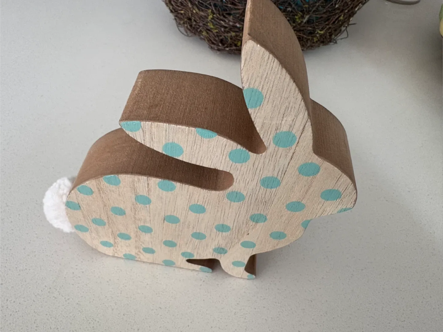 Easter Egg Wreath, Basket, and Bunny Decor Set image indicator(4)