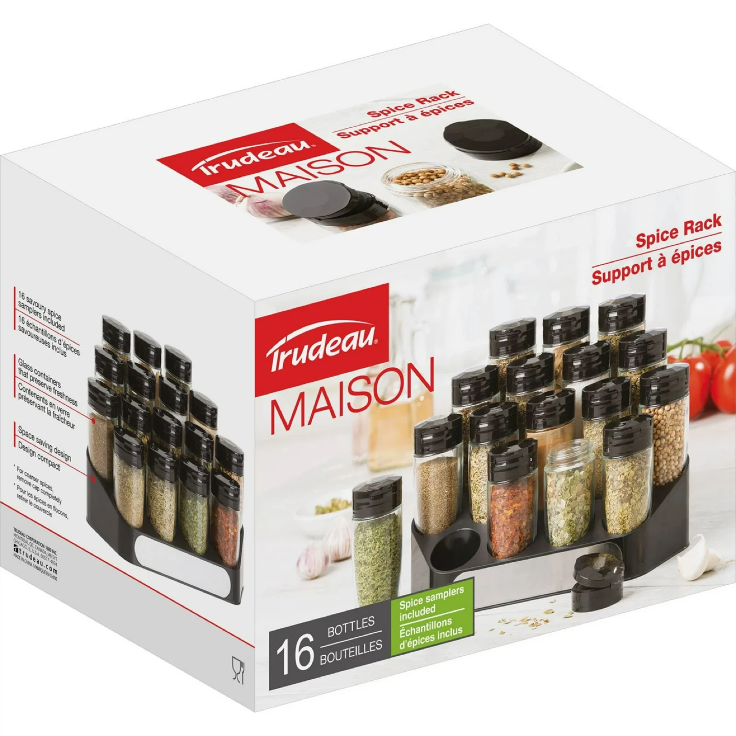 Trudeau Maison Spice Rack with 16 Bottles - photo 2