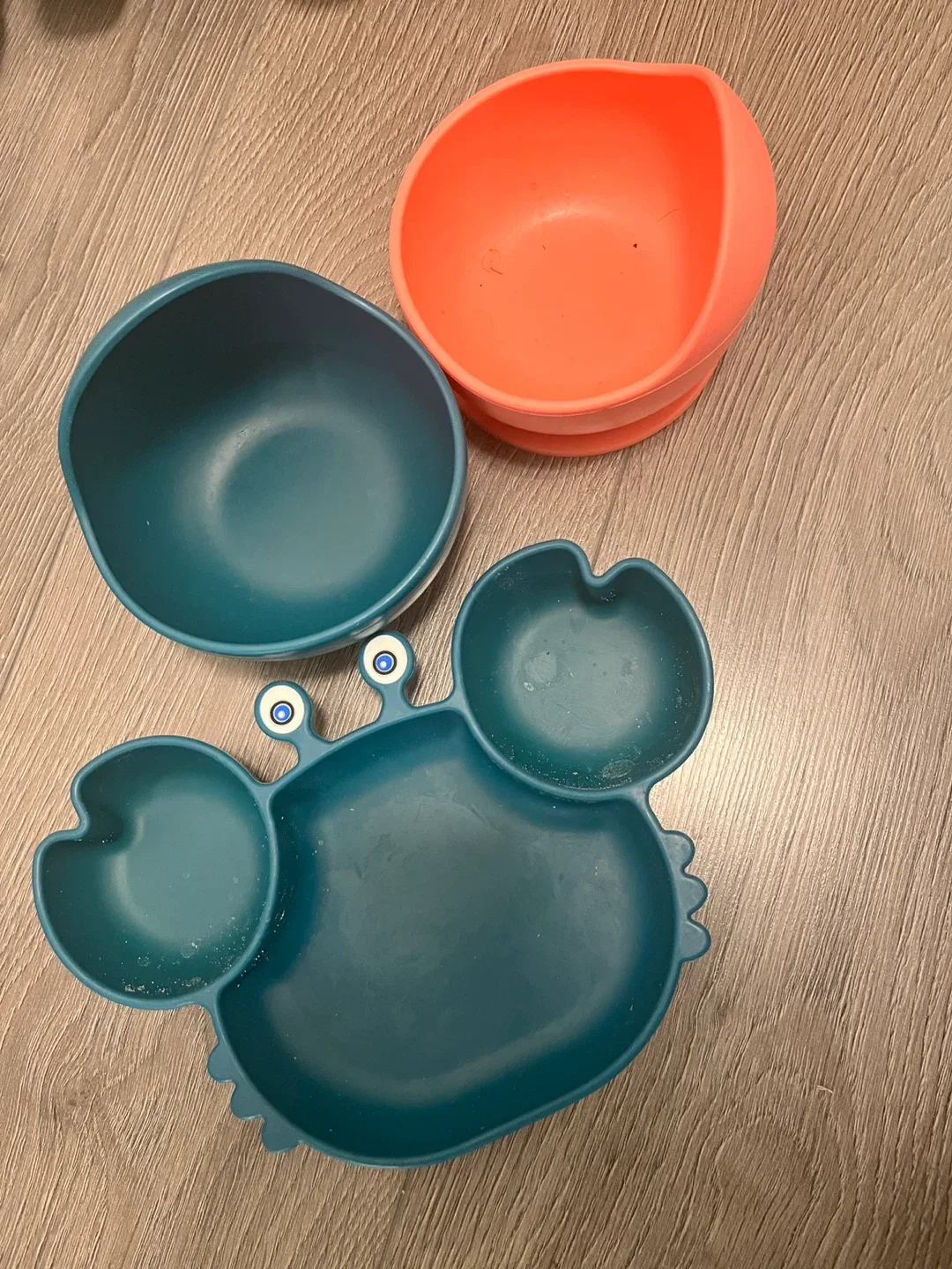 Silicone Baby Bowls and Crab Plate Set image indicator(2)