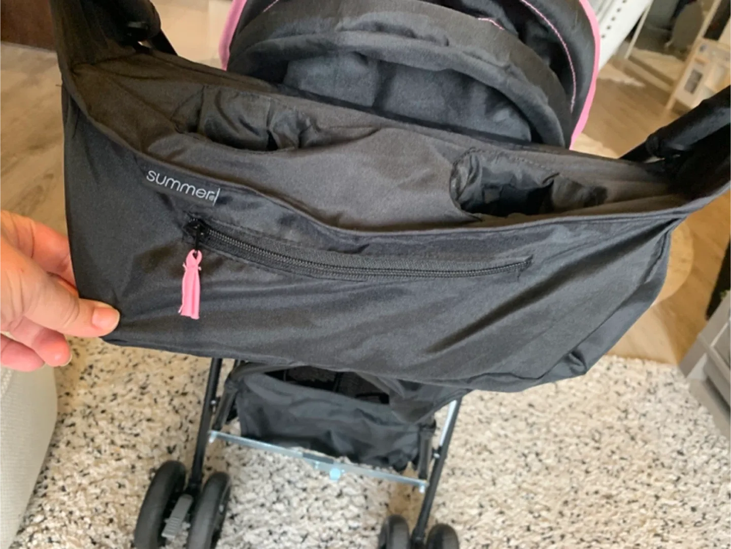 Summer 3D Mini Convenience Stroller - Black/Pink image indicator(5)