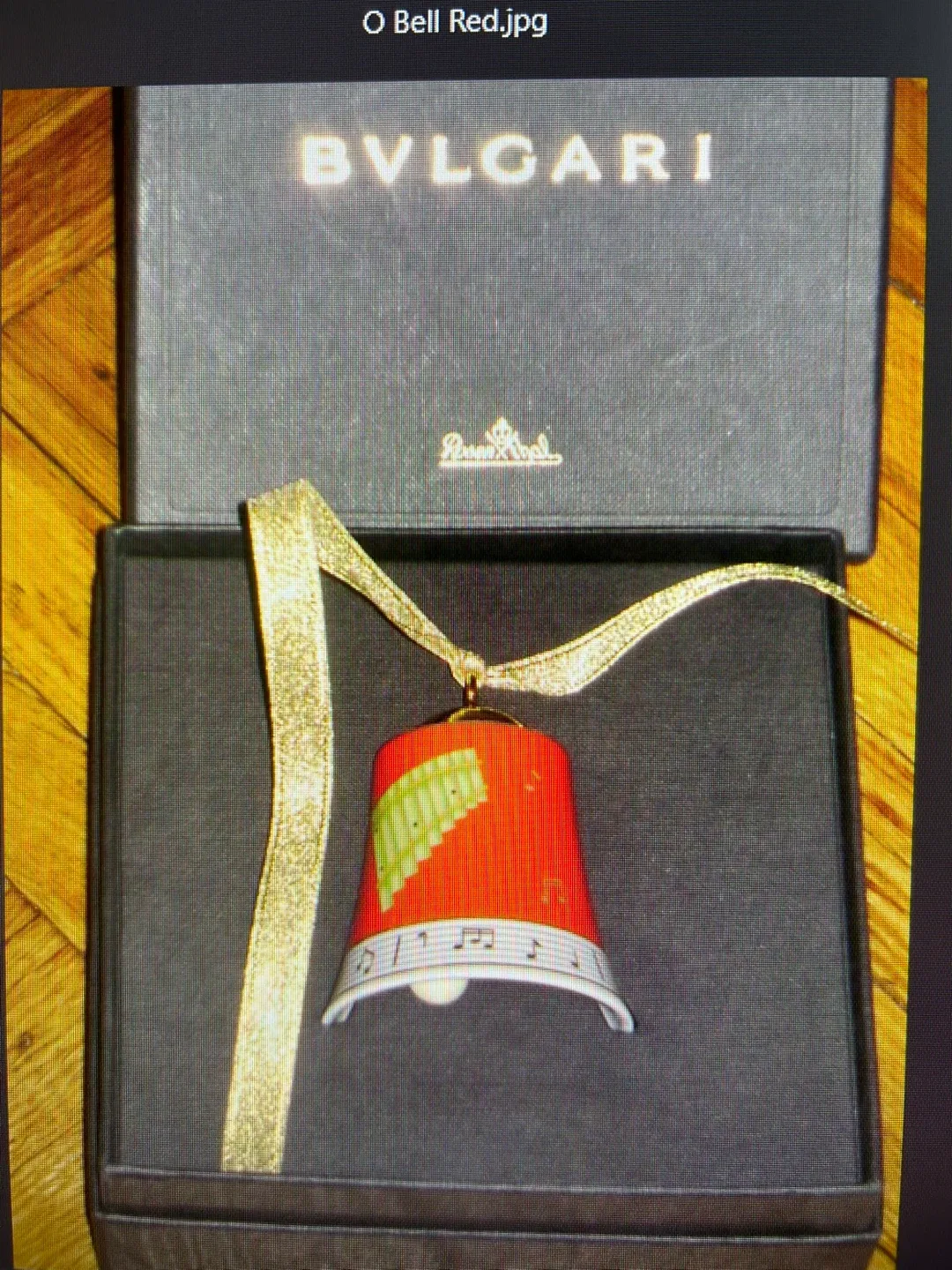 Rosenthal Bvlgari Christmas Ornament Bell image indicator(4)