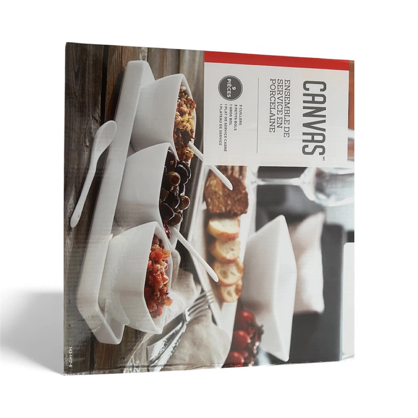 Canvas Porcelain Serving Set - 9 Pieces