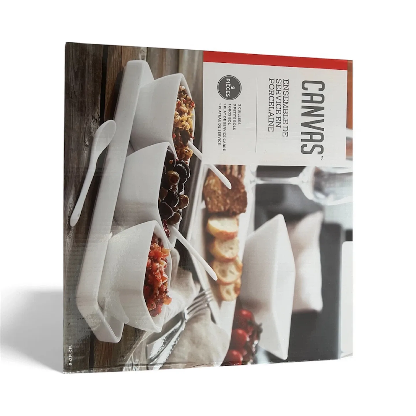 Canvas Porcelain Serving Set - 9 Pieces