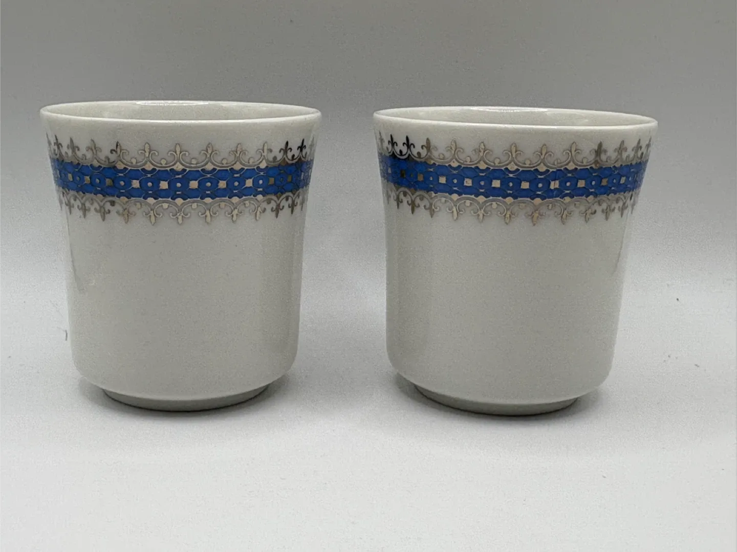 Vintage Alwe Zinn Germany Decorative  Cups - Set of 2