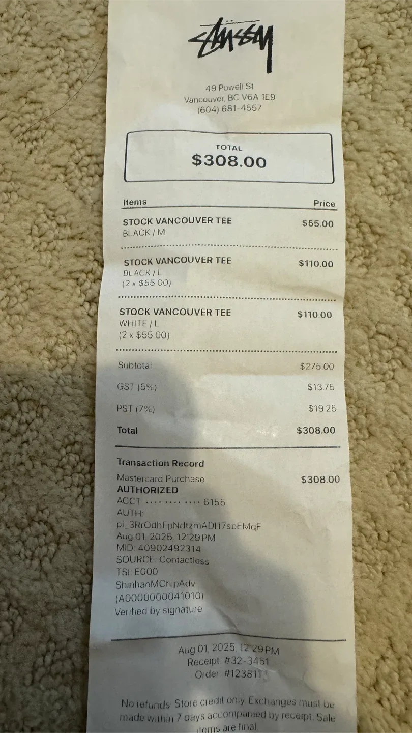 Stussy Vancouver Tees - Selling the two-piece set. image indicator(2)