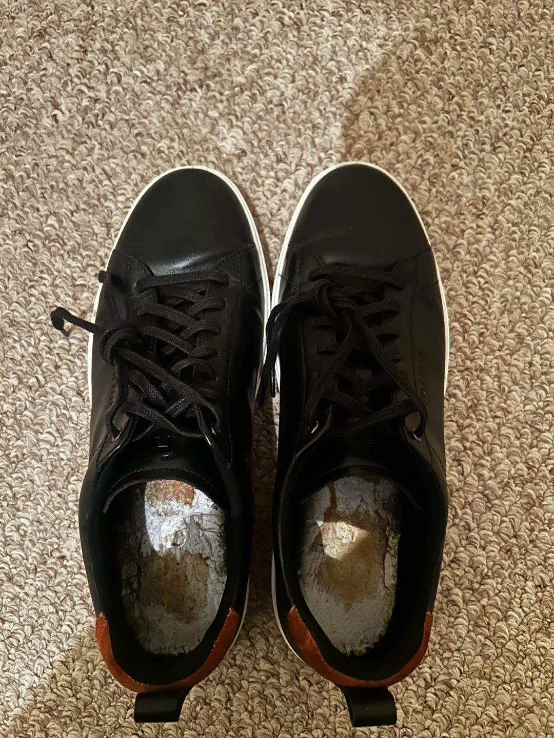 Cole Haan Casual Black Leather Shoes Mens Sz 12 image indicator(3)