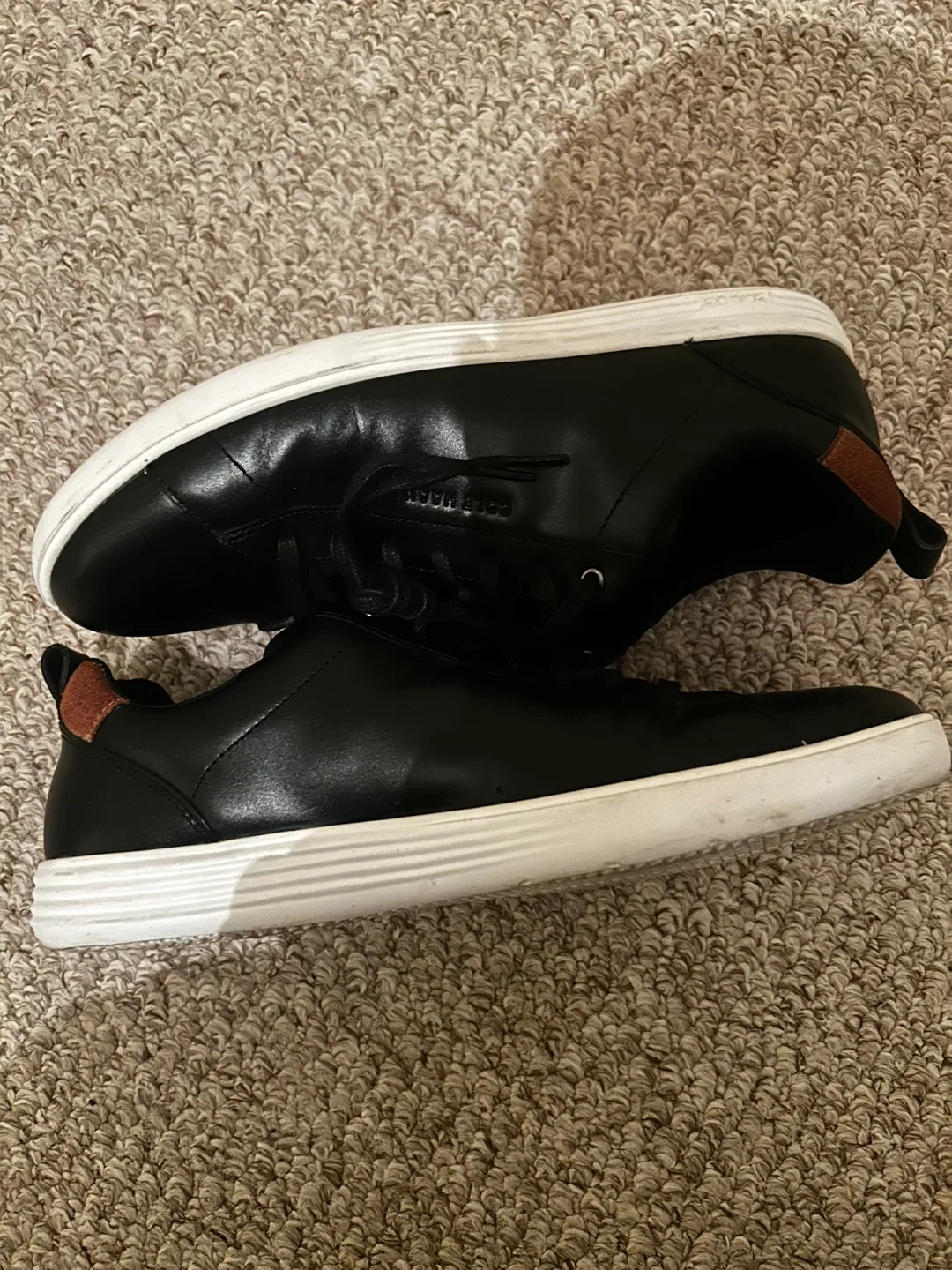 Cole Haan Casual Black Leather Shoes Mens Sz 12 image indicator(5)