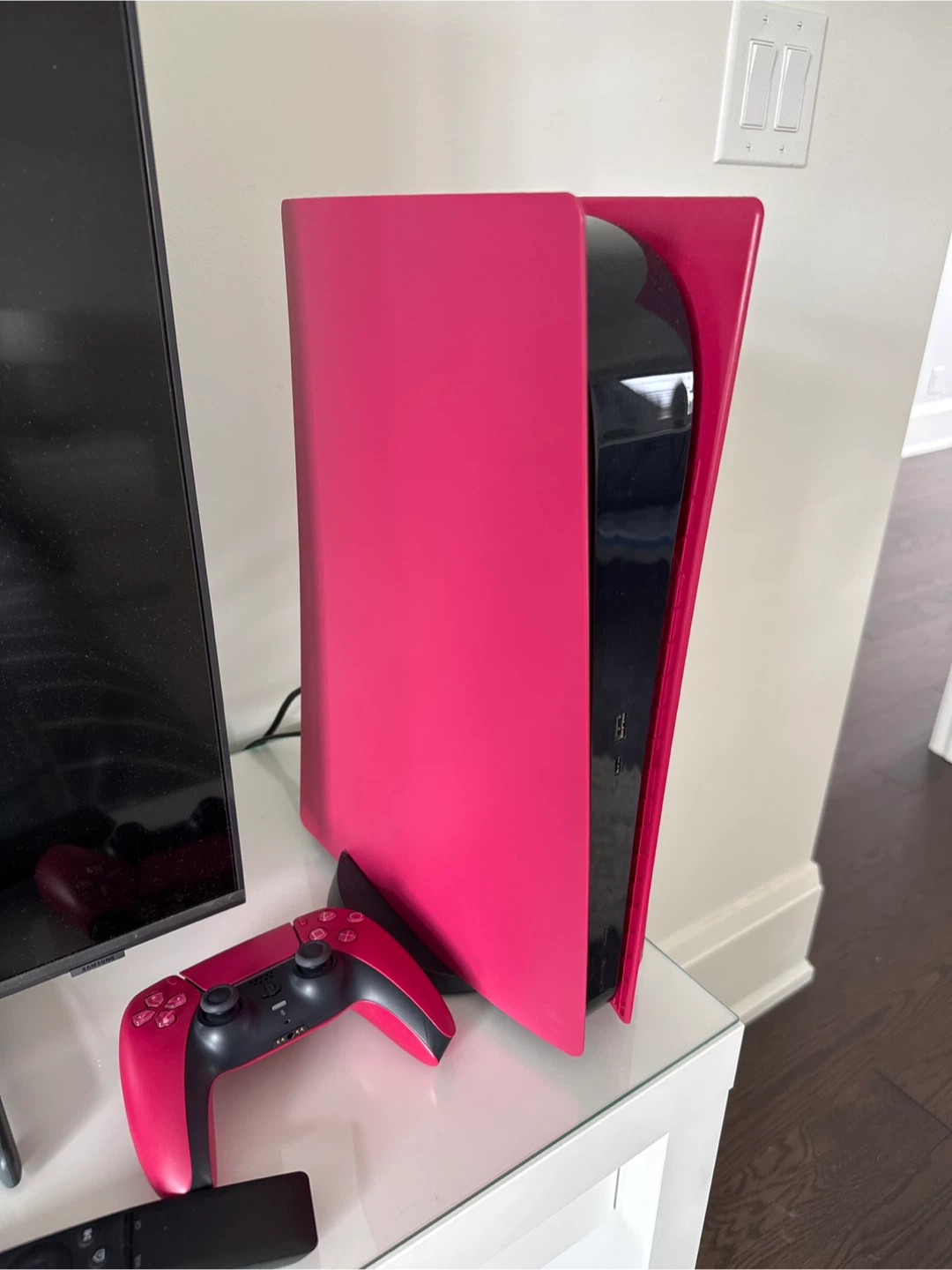 PlayStation 5 (PS5) Red Plates & Controller and Spider-Man 2