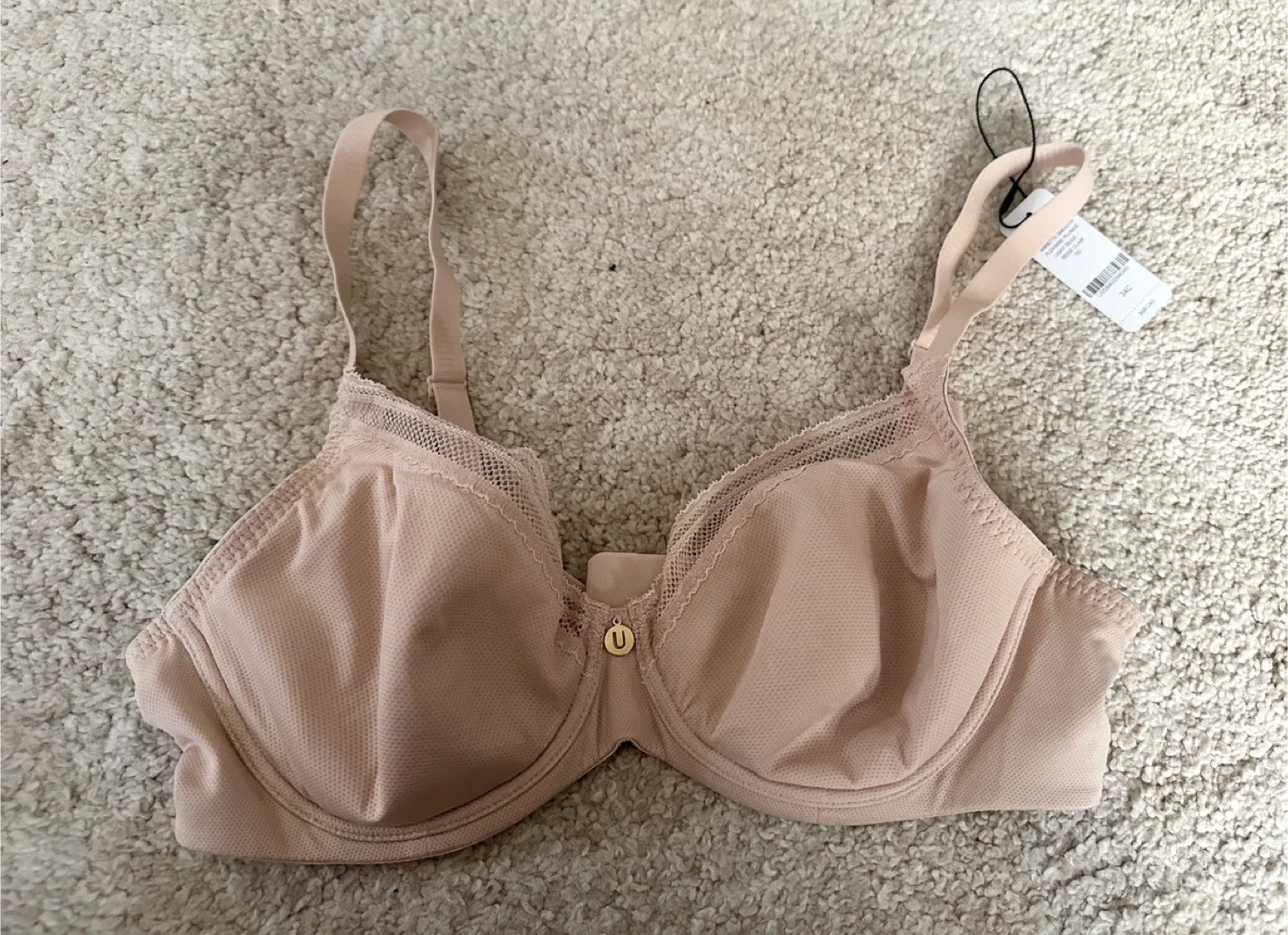 Understance Annette Smooth Flexwire Plunge Bra 34C