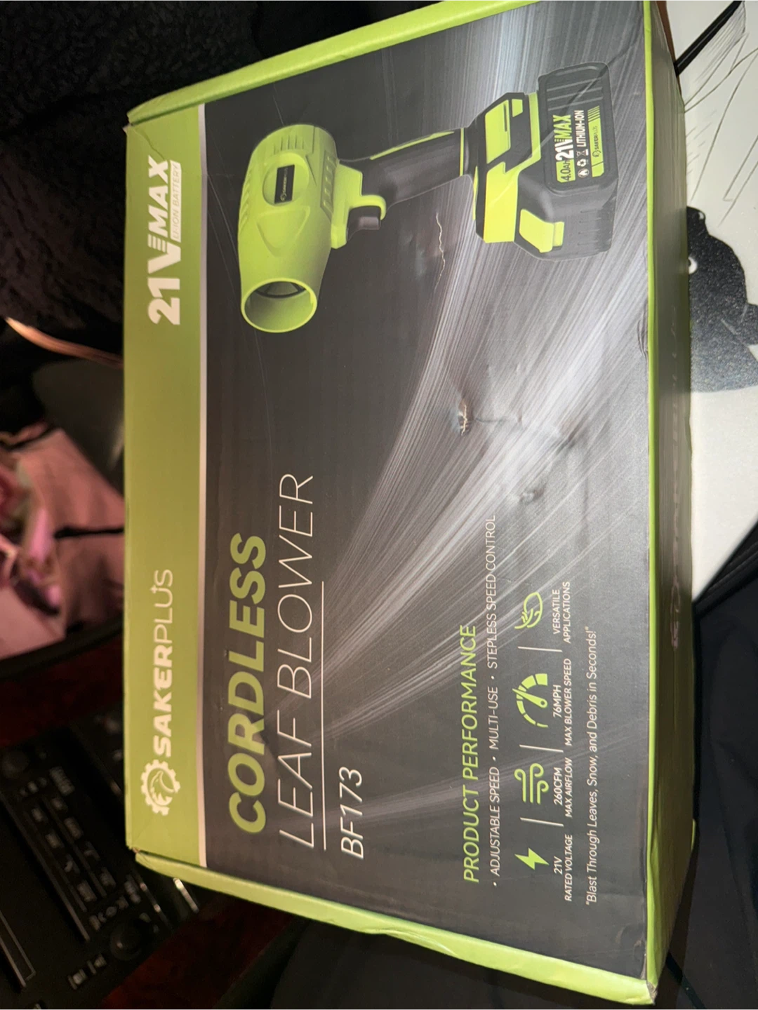 Cordless leaf blower brand new - photo 2