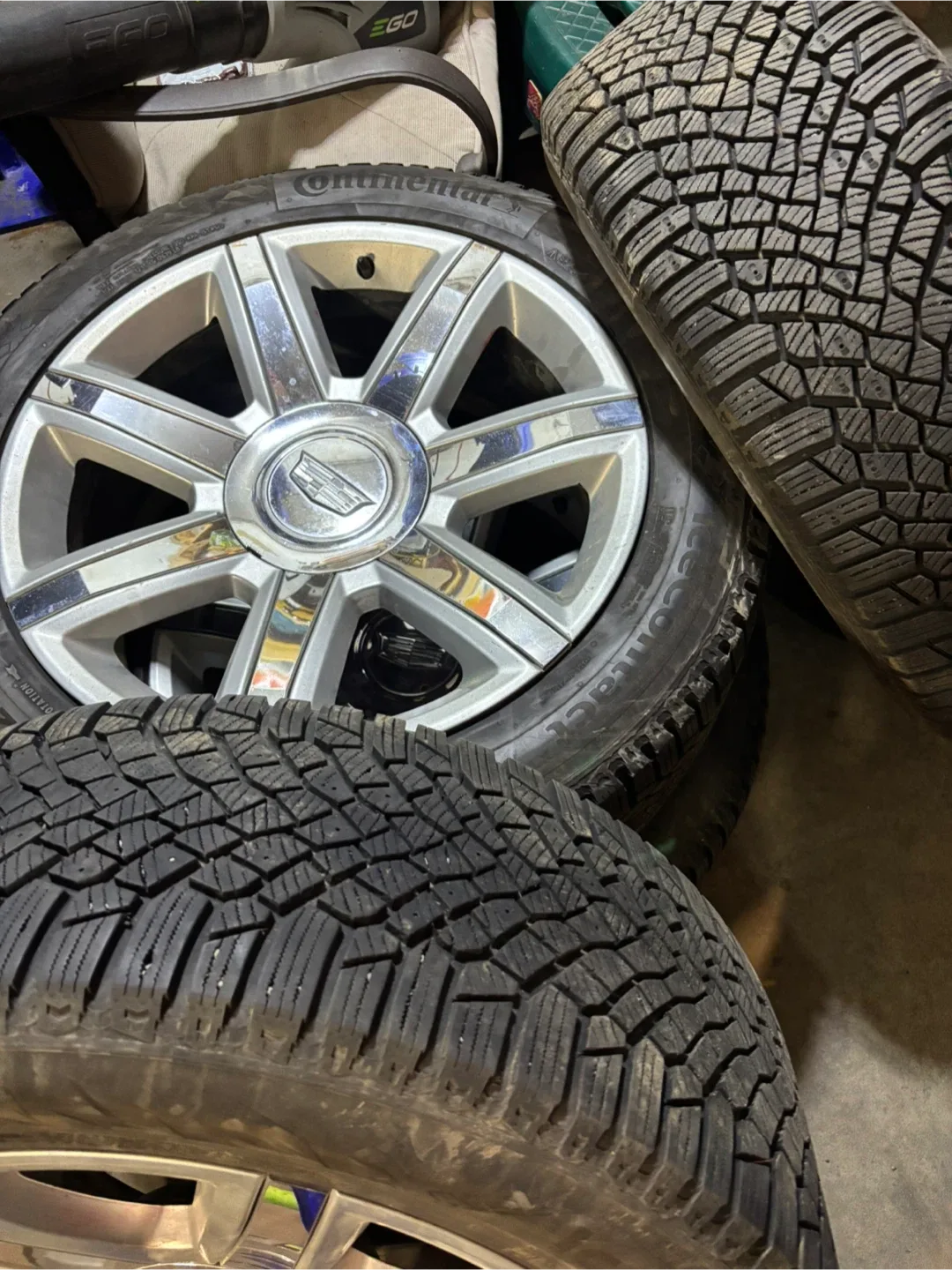 Cadillac 22” with new winter tires