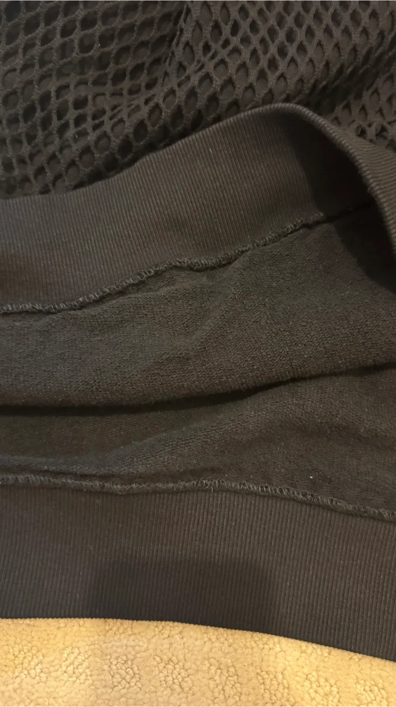 MSGM Black Mesh Hoodie image indicator(6)