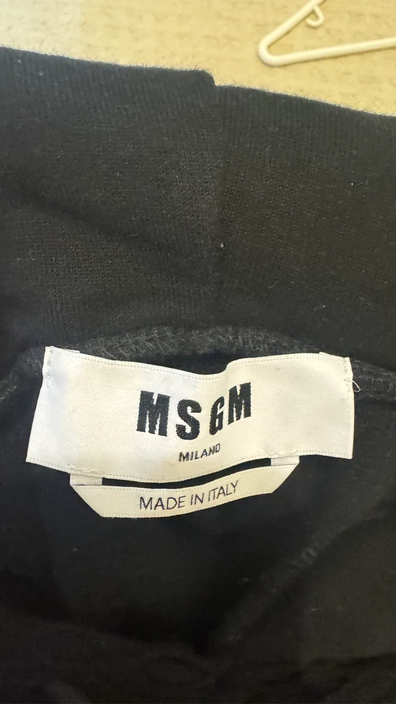 MSGM Black Mesh Hoodie image indicator(7)