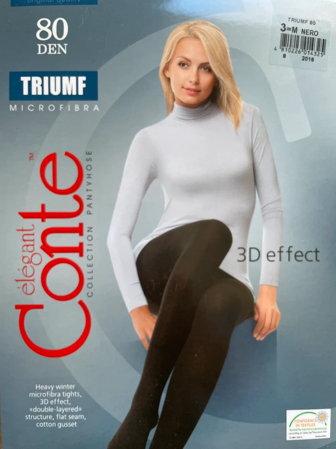 Conte Triumf 80 den Microfibra Tights - Size M, black