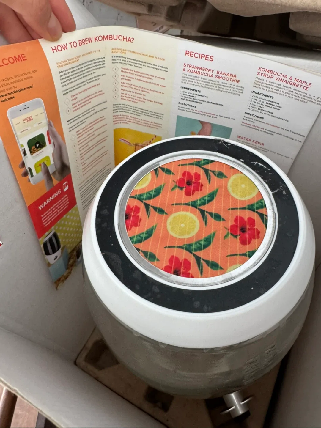 Kombucha Brewing Jar + Book image indicator(6)