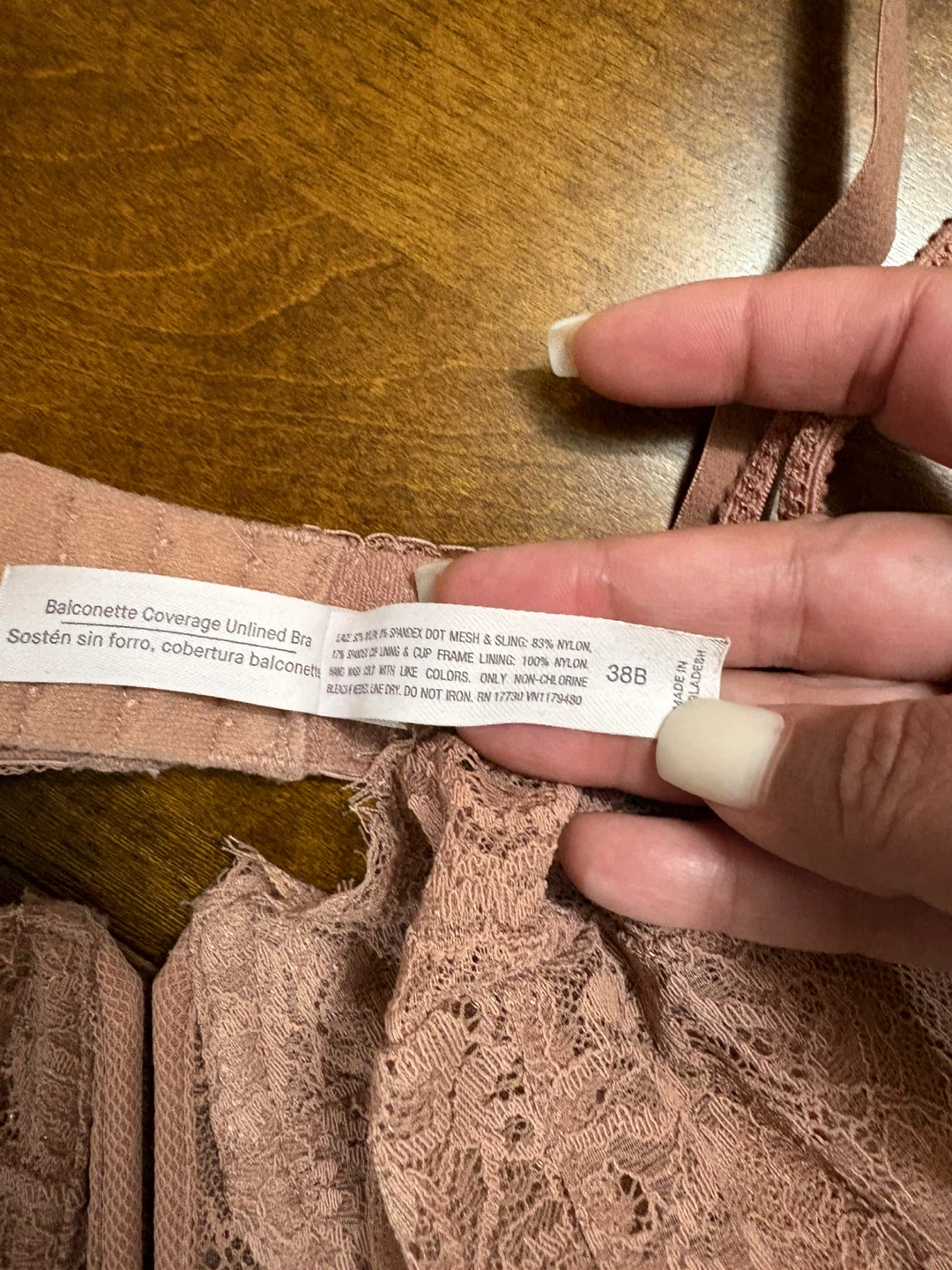 Auden Balconette Coverage Unlined Bra - Size 38B - photo 4