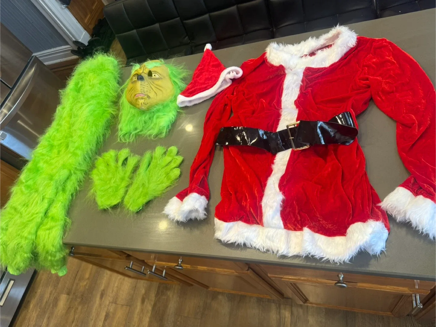 Grinch Costume - UK M/US S/M