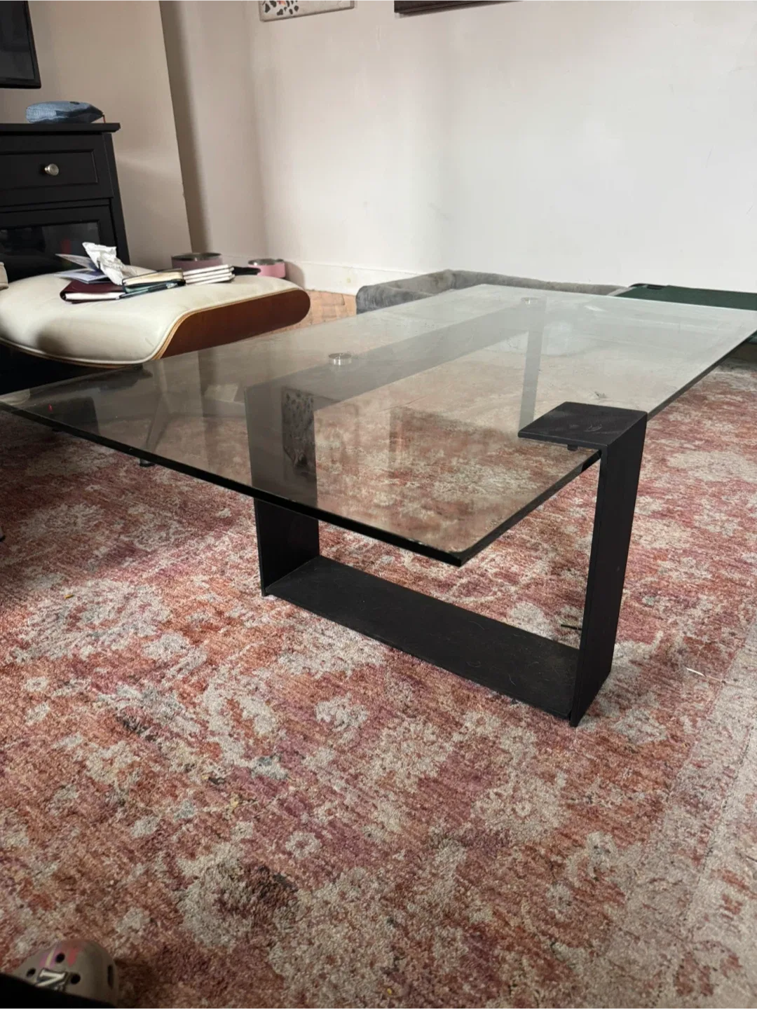 Sleek Modern Glass Coffee Table