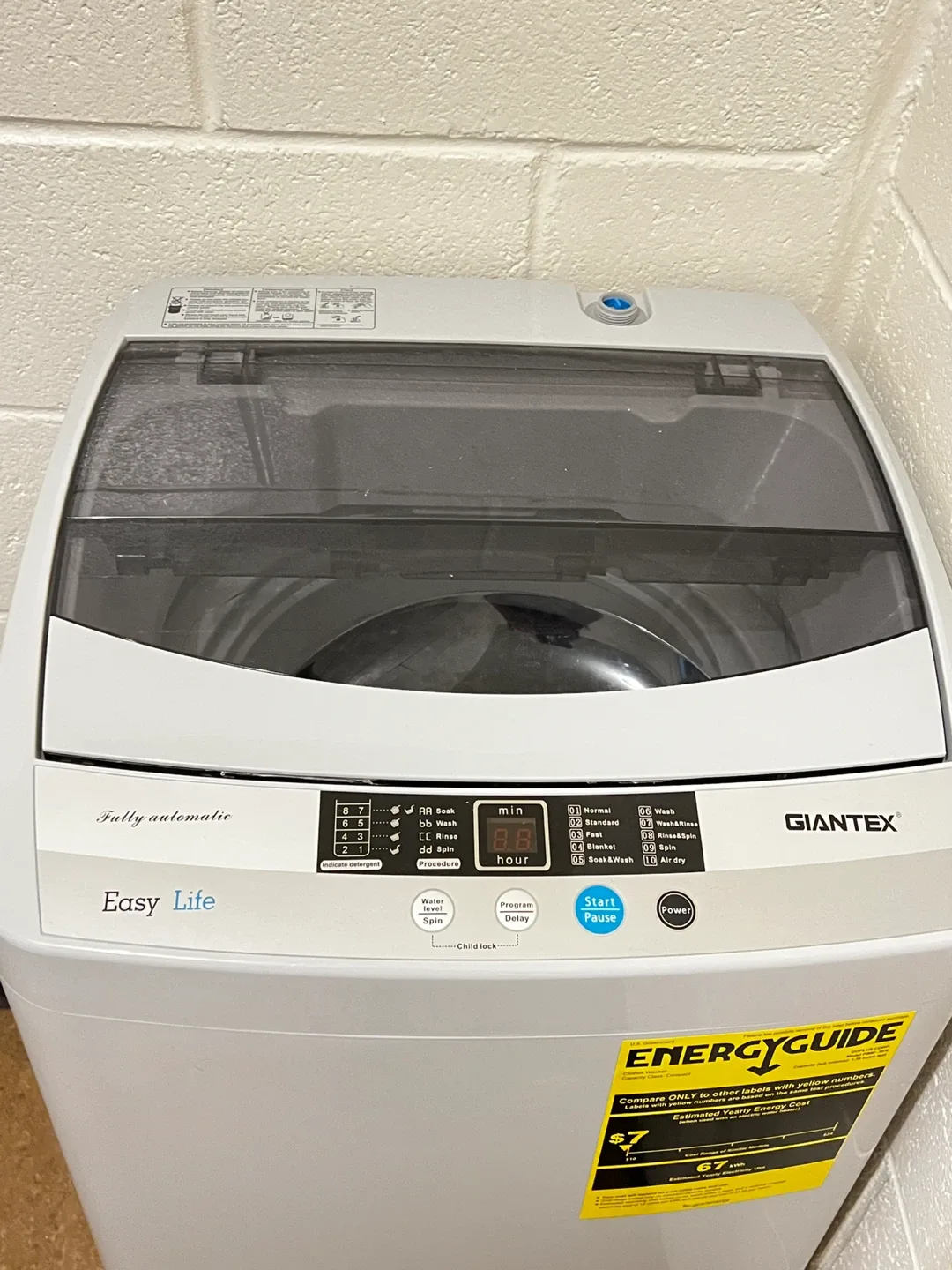 Giantex Easy Life Portable Washing Machine image indicator(2)