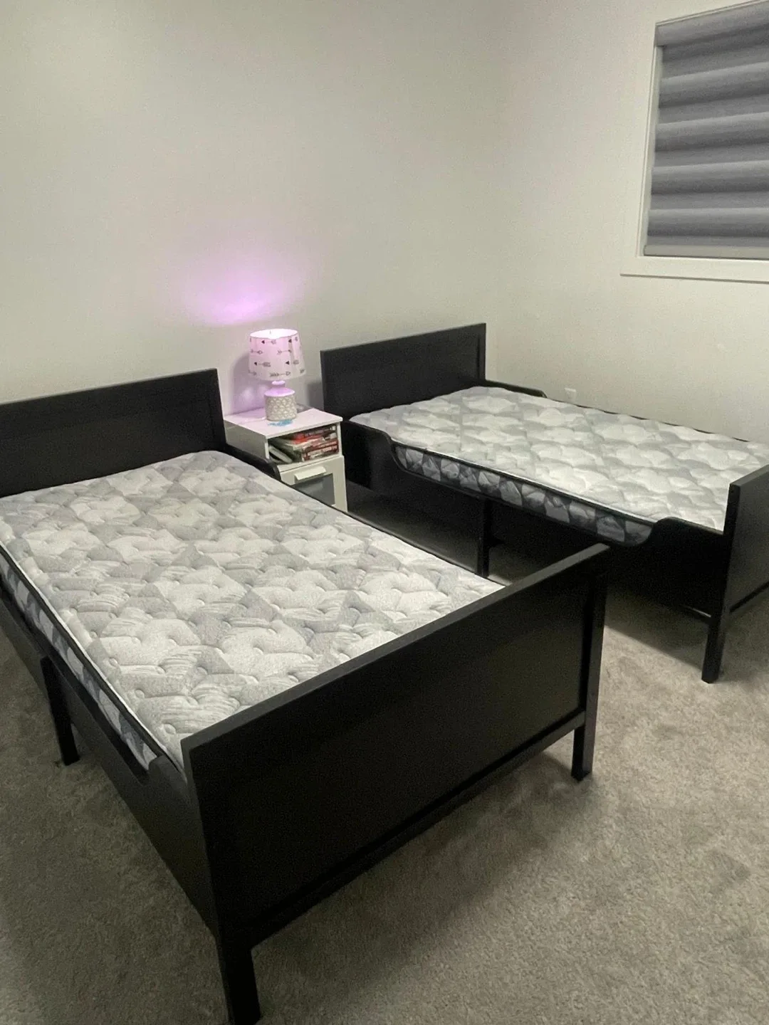 Twin Size Bed Frame with Mattress image indicator(2)