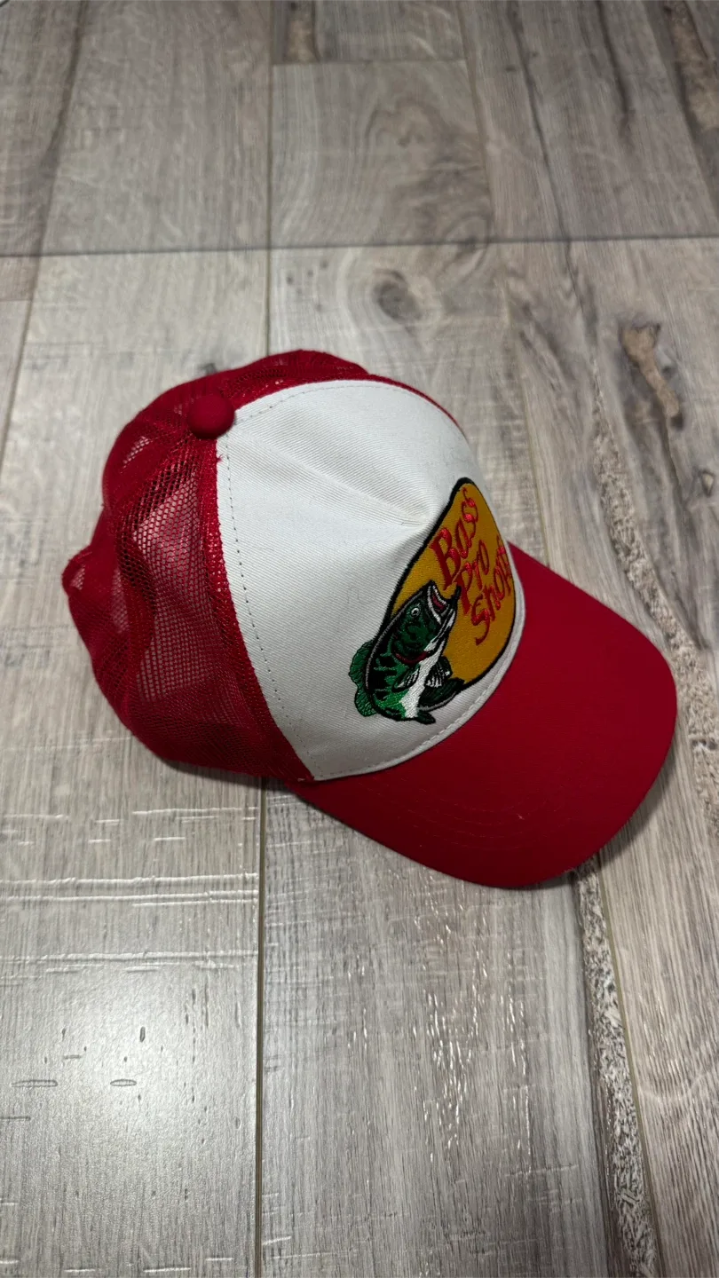 Bass Pro Shops Red & White Trucker Hat - Kids size image indicator(2)