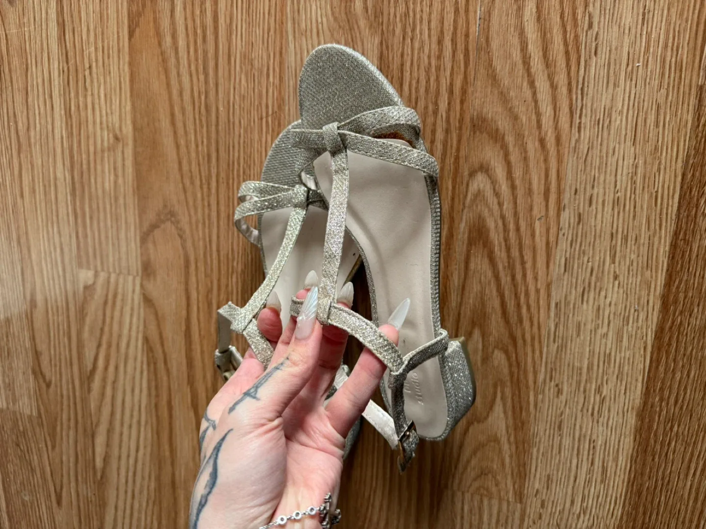 Sparkly Gold Heels - Size 8 image indicator(4)