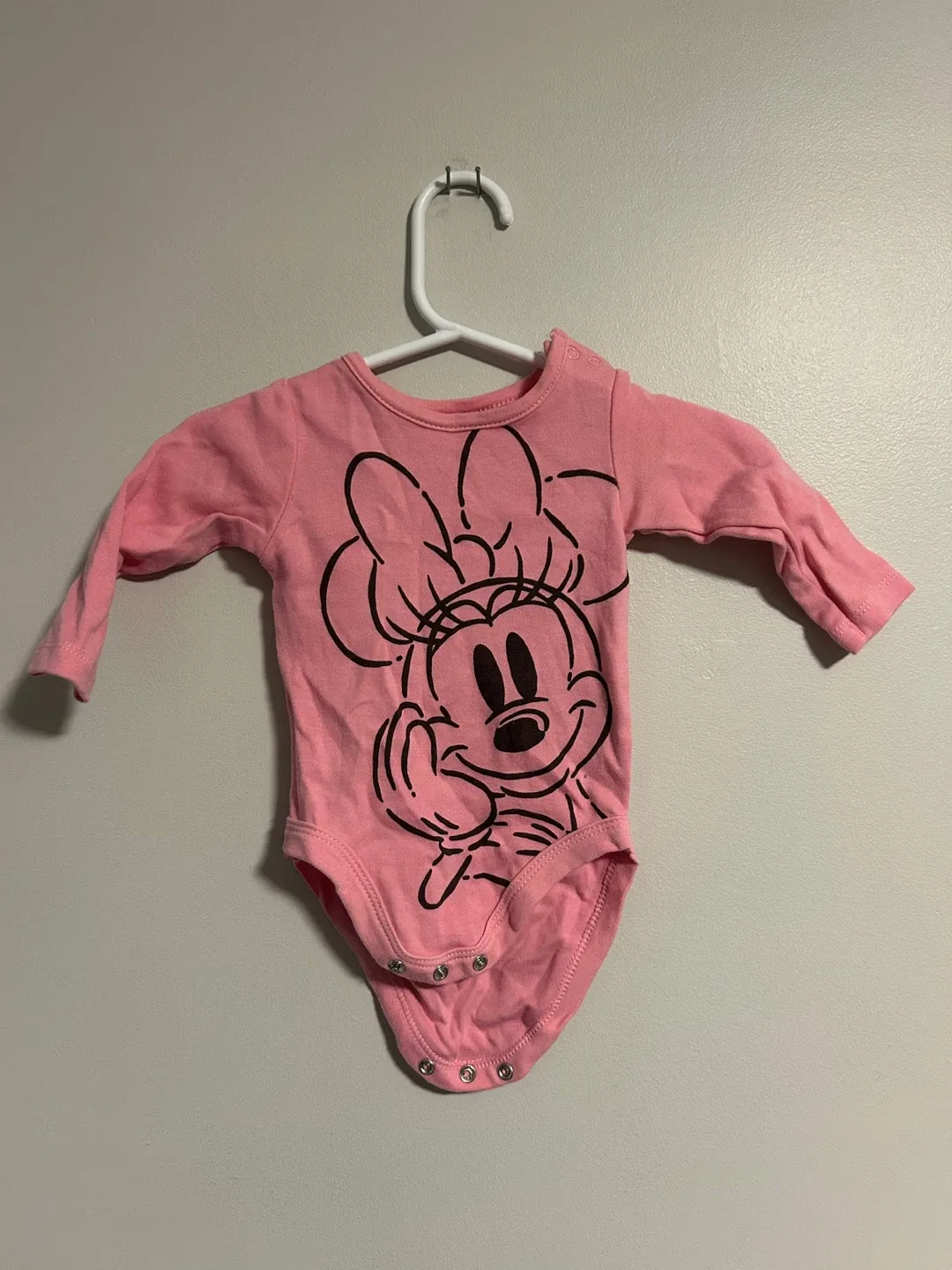 Disney Baby Pink Minnie Mouse Onesie - Size 62