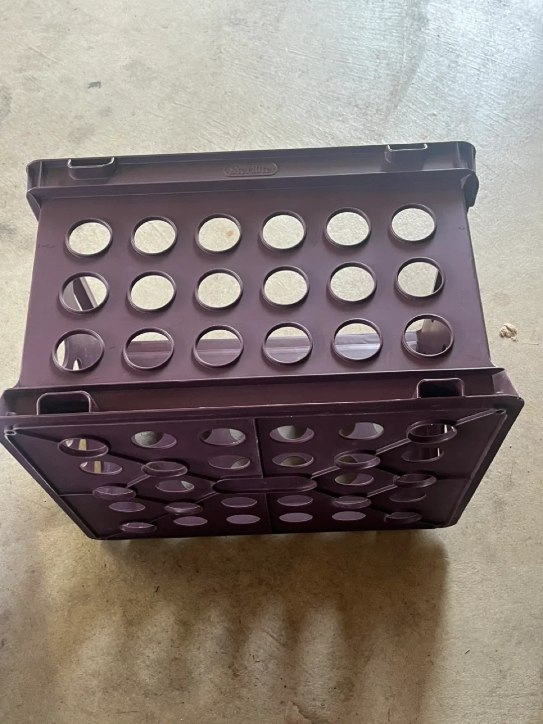 Sterilite “Metro Burgundy” Storage Crate, Letter or Legal image indicator(5)