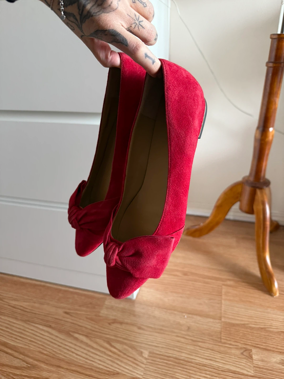 Talbots Red Suede Ballet Flats - Size 8 - photo 3