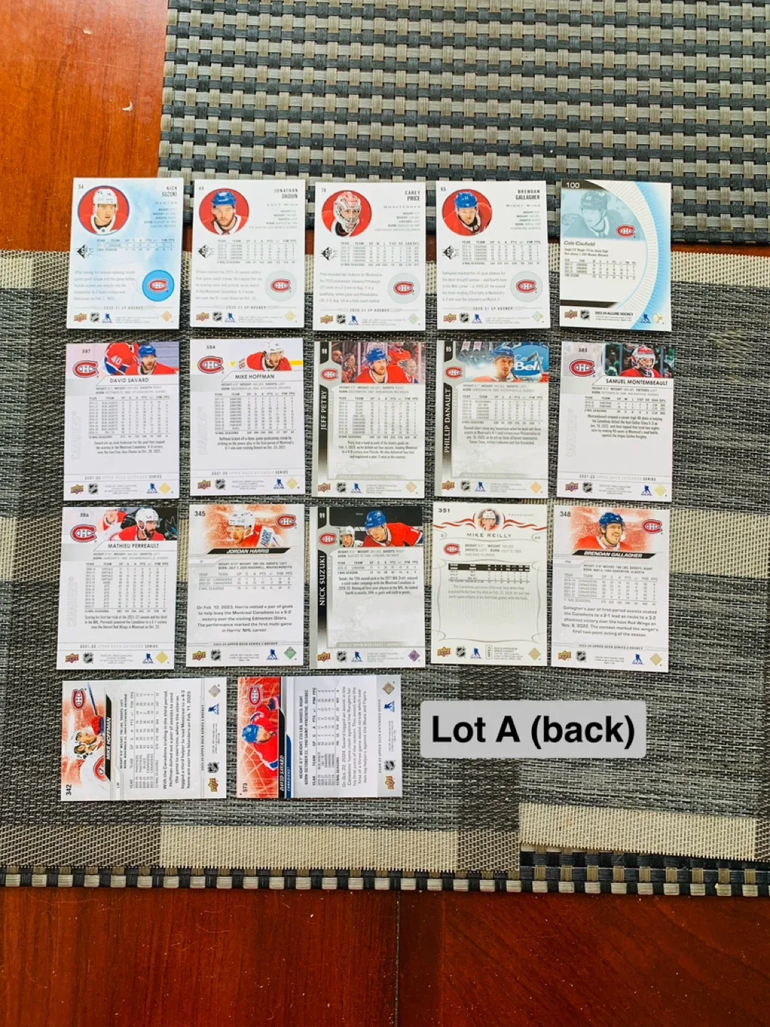 MTL Canadiens Lot of 17 Upper Deck Hockey Trading Cards image indicator(3)