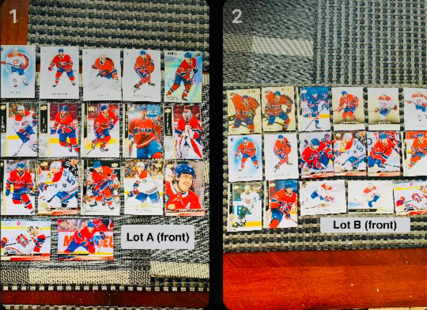 MTL Canadiens Lot of 17 Upper Deck Hockey Trading Cards