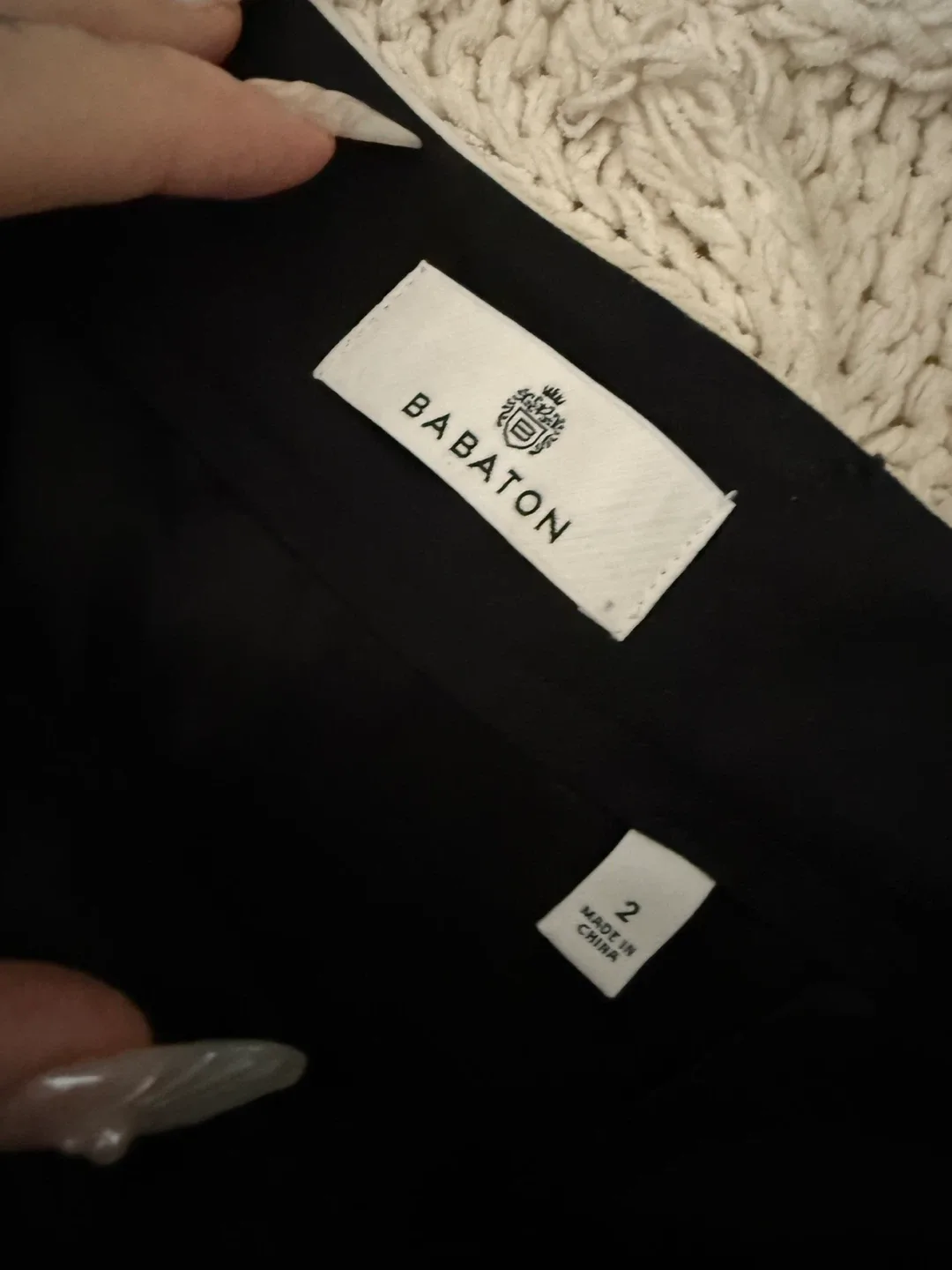 Babaton Black & White Shorts image indicator(6)