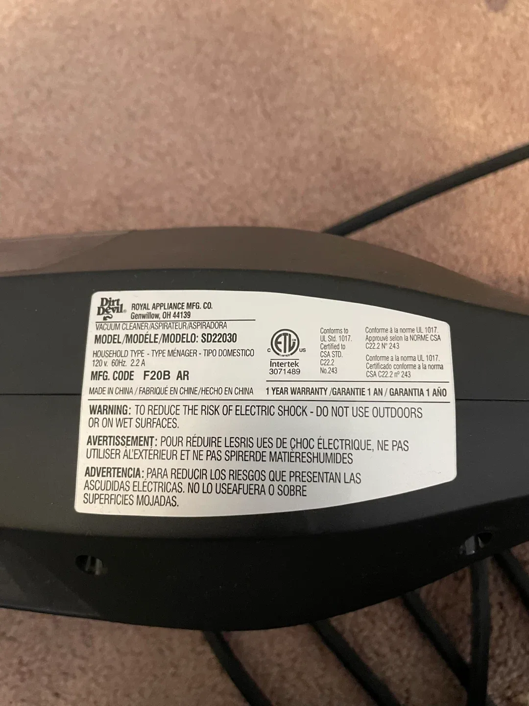 Dirt Devil Power Swerve Pet Steerable Vacuum image indicator(9)