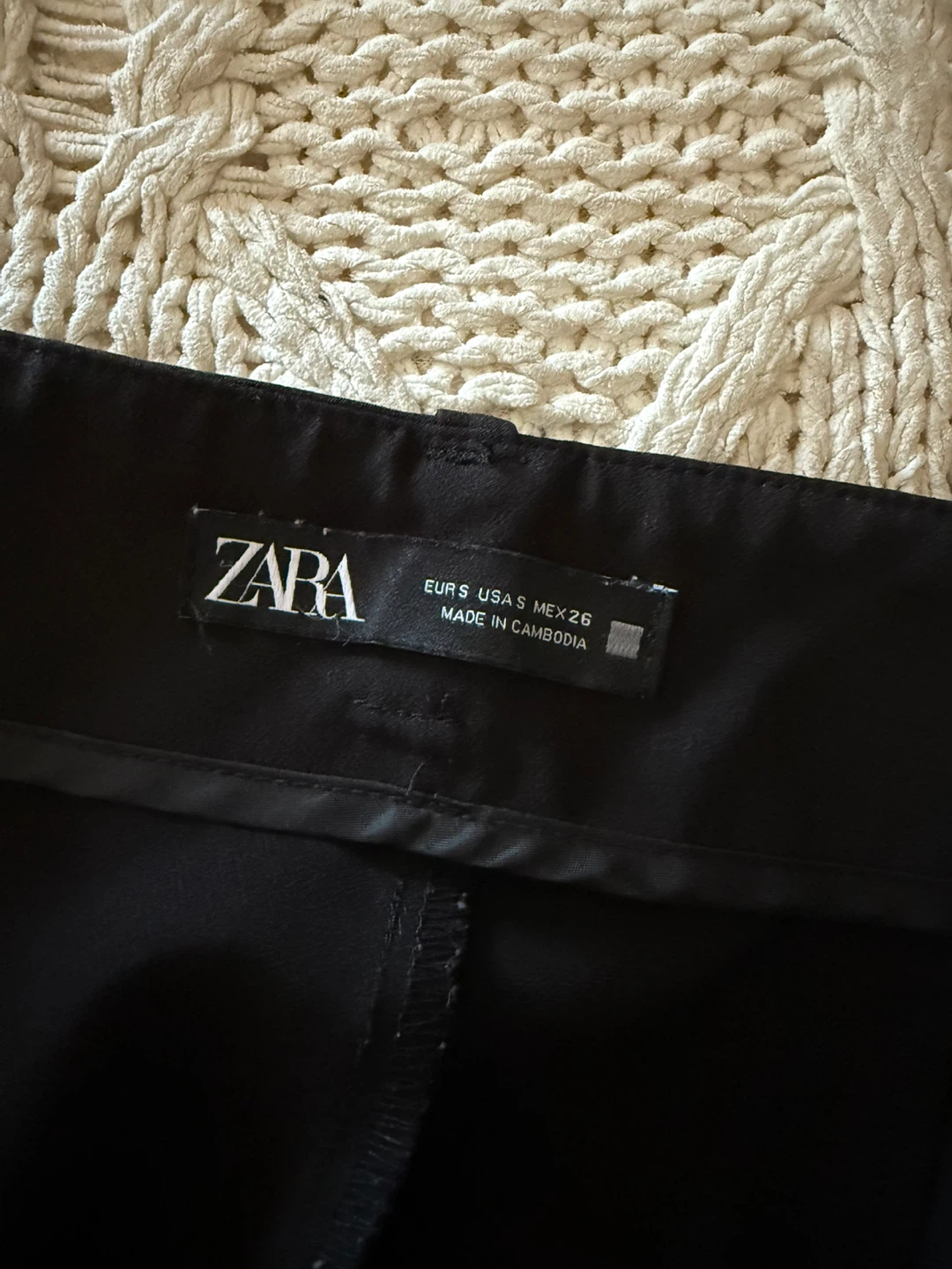Zara Black Trousers - Size S - photo 3