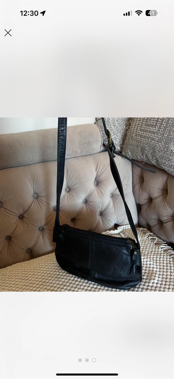 Hobo Black Leather Crossbody Bag - photo 2